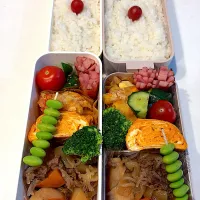 肉じゃが
マカロニグラタン
きゅうりの漬物
シャウエッセン
卵焼き
ブロッコリー
枝豆
ミニトマト
のり弁(小梅)|ayumomさん