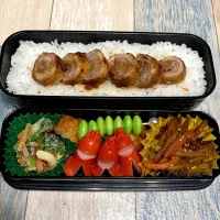 4/15くるくる肉巻き弁当|みっこちゃんさん