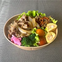 "豚焼肉"息子弁当|kazuさん