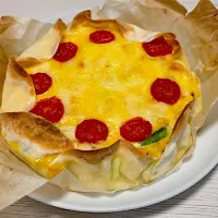 餃子の皮で　キッシュ|もっさんさん