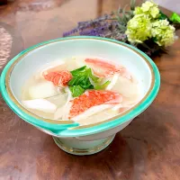 トロッと、かぶのカニカマ餡掛け|ショコラさん