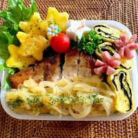 🐷ポークガーリックステーキ弁当🐷| ヘルペイさん