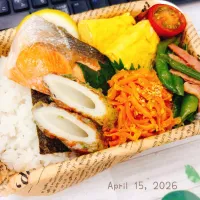 Lunch‎𐩢𐩺    海苔鮭おべんとう|Tsuu_chan‪ ·͜·♡‬さん