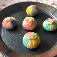 花手毬 ~練り切り修行|とんちんさん