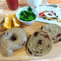 アールグレイとクランベリーのベーグル|みったんさん