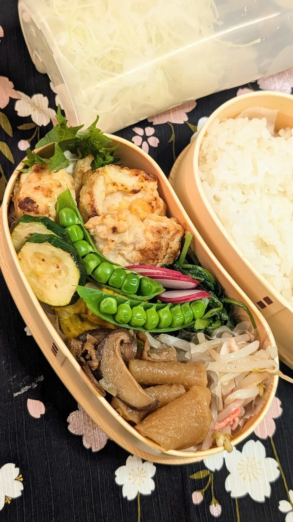 本日のお弁当〜とり天春弁当|f.1125beさん