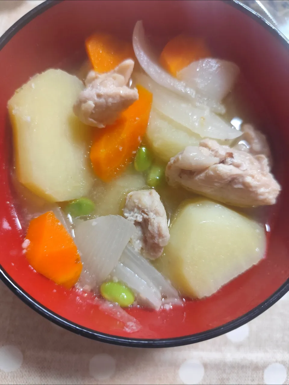 塩麴使いの鶏じゃが(スープも一緒に!)|m.rafuさん