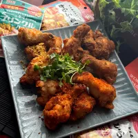 からあげふりふりトッピングの手羽元揚げ❣️|🌺🌺Foodie🌺🌺さん
