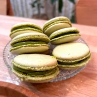 スイスメレンゲの抹茶マカロン🍵