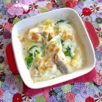 鱈🐟と春野菜のグラタン風✨|ringonamaさん