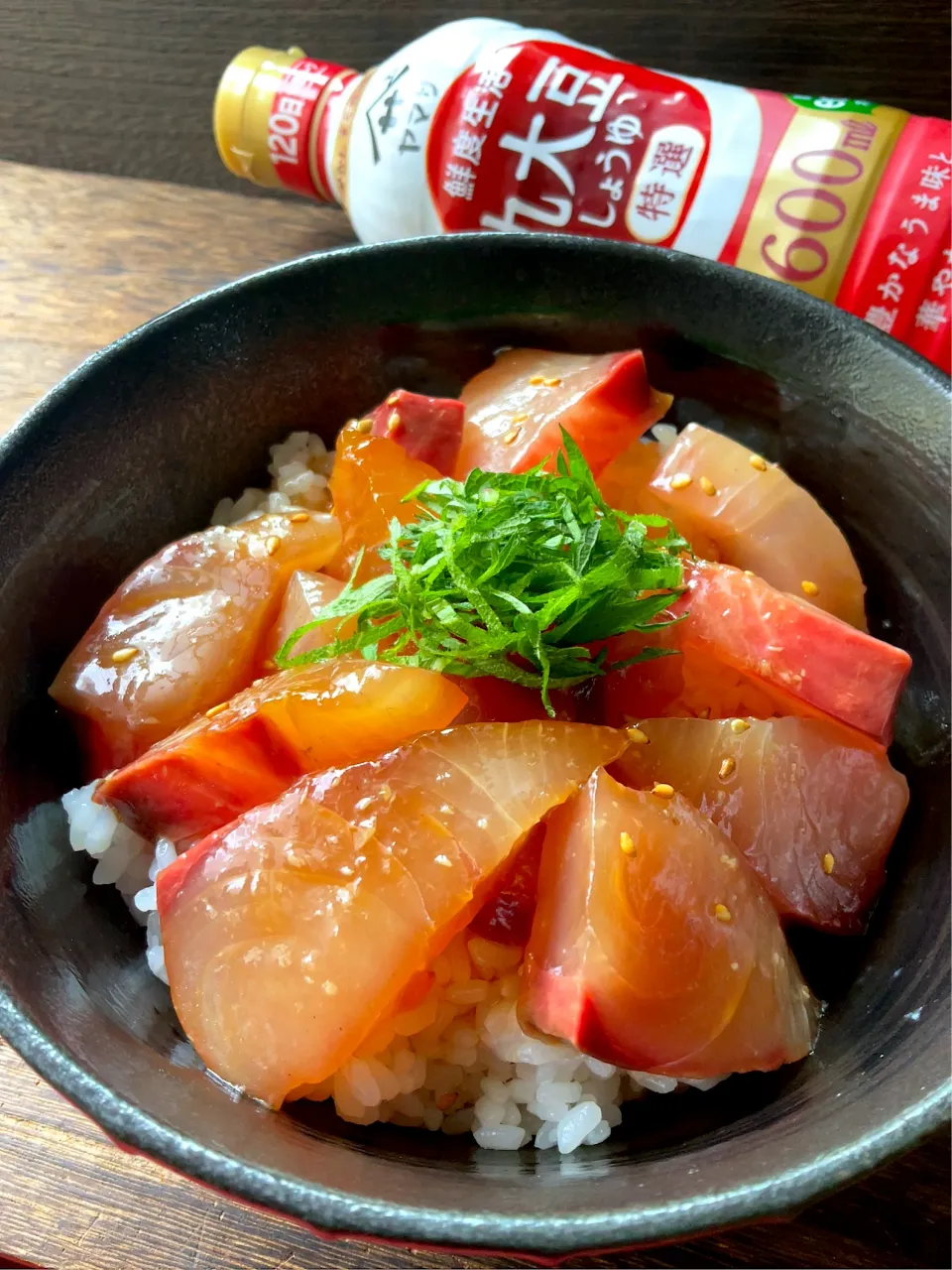 釣り魚🎣ヒラマサの漬け丼|9421beruさん