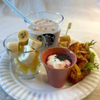 娘の朝ごはんヨーグルト|かっちゃん杉さん