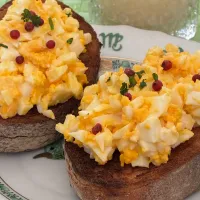 朝食その③ピンクペッパーが引き立つオープンサンドと甘酒と土生姜と蜂蜜の飲み物✨✨|tamemitiさん