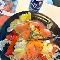 スモークサーモン アマニオイルマリネ|シュトママさん