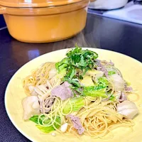 今日のまかないパスタ|富士子🍒🐰🍓さん