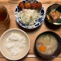 サバ味噌煮、つくねサラダ、豚汁|ゆき☕✨さん