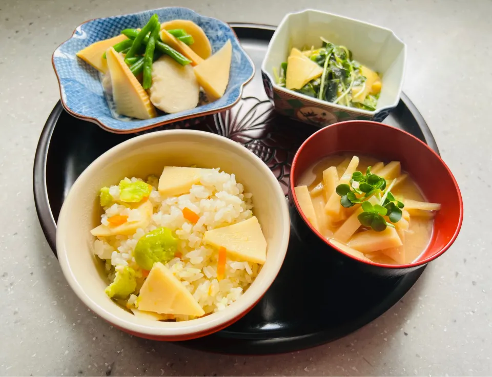 「筍三昧の朝ごはん」|バシュランさん