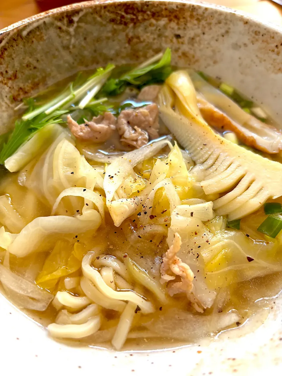地物タケノコをラーメンに入れてみました🤗|てるみさん