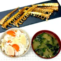 たけのこご飯とバターしょうゆ焼き|marichさん