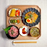 肉豆腐とねぎトロ丼の献立|すずさん