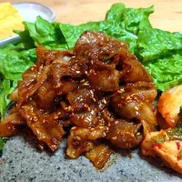 薄切り豚バラ肉の味付けサムギョプサル と 50回目のだし巻き玉子|なつさん