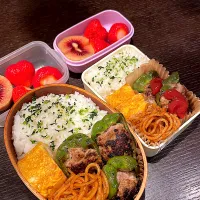 ピーマンの肉詰め弁当🫑