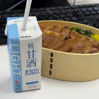 豚丼のお供は糀甘酒|shibababaさん