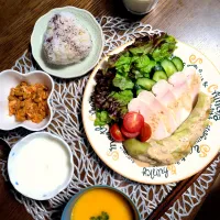 朝ごはん☁！|まめころさん
