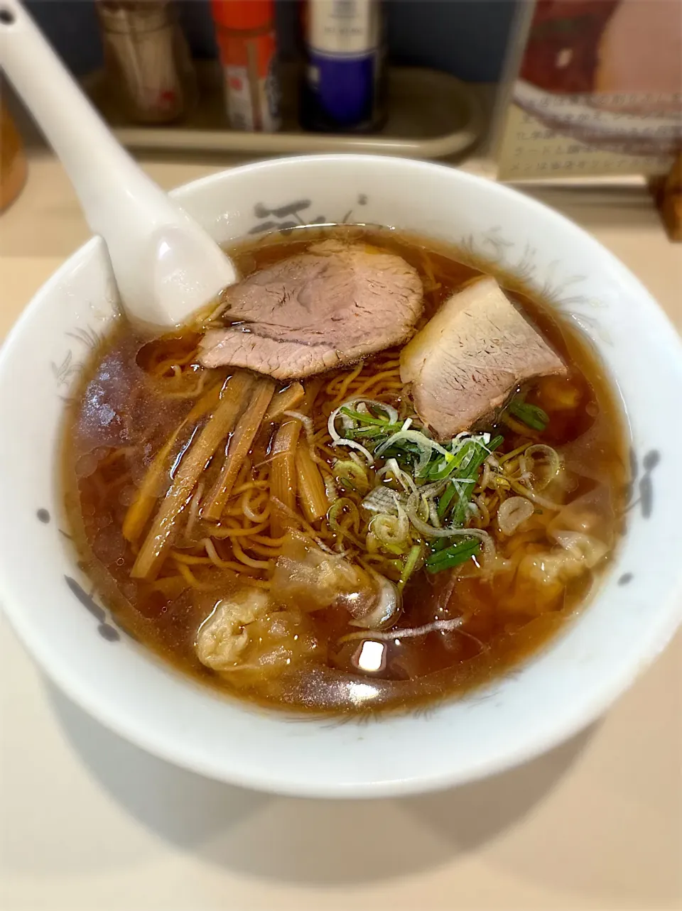 ワンタンメン（醤油）@河むら釧路本店|morimi32さん