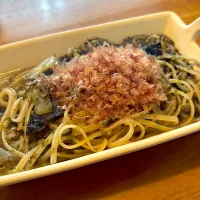昨夜の鍋の残りで🍲和風パスタ| もえさん