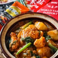 かぶと鶏肉のロゼクリーム煮