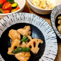 鶏とれんこんのホクホク炒め（シニア食）| りょうさん