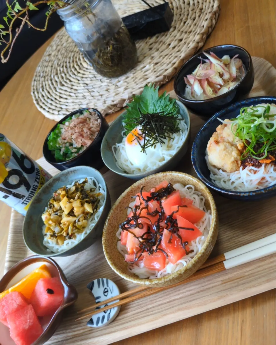ぶっかけそうめん小鉢|まりおさん