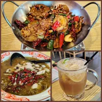 今日午饭😋土豆炒肉 酸菜鱼 宁檬茶|🍒lynnlicious🍒さん