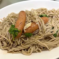 アーリオオーリオ蕎麦でペペロンチーノ| もーやんさん