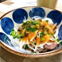 新たまねぎの砂肝ネギポン酢|さくらさん
