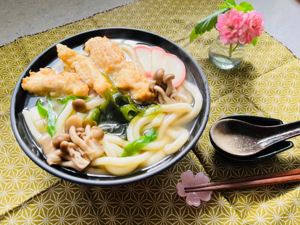 「とり天うどん」|バシュランさん