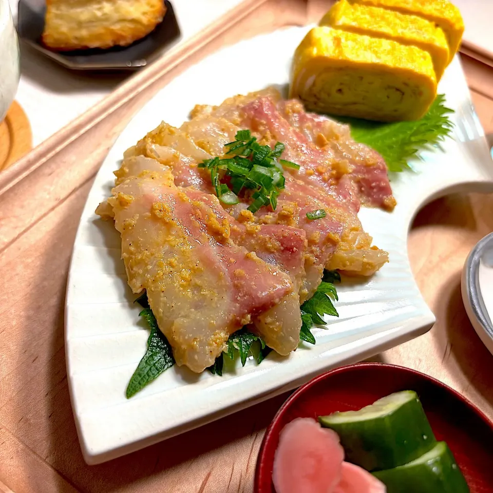 真鯛の胡麻酢和えの献立|すずさん