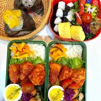 2026,04,18 むね肉チリソース焼きお弁当さん🍱|kayoo_ch517♡1姫3太郎と２モル♡mamaさん