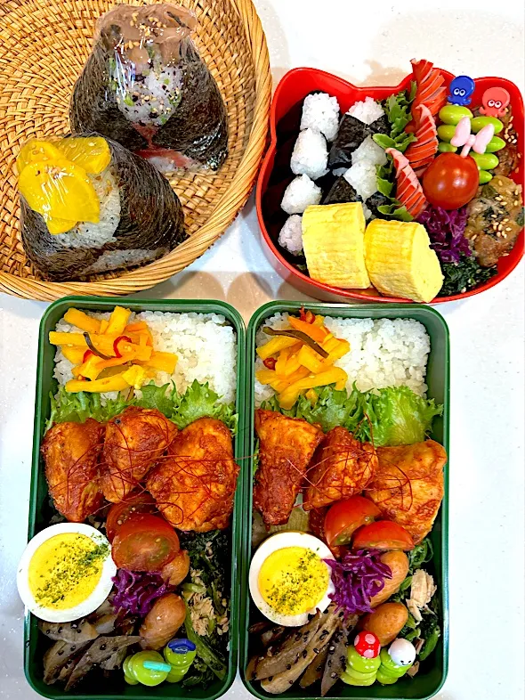 2026,04,18 むね肉チリソース焼きお弁当さん🍱|kayoo_ch517♡1姫3太郎と２モル♡mamaさん