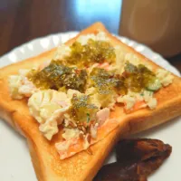 デーツを添えたポテサラトースト|macchinaさん