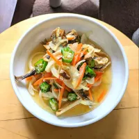 鰯の干物de野菜たっぷり南蛮漬け|mi_neneco♪さん