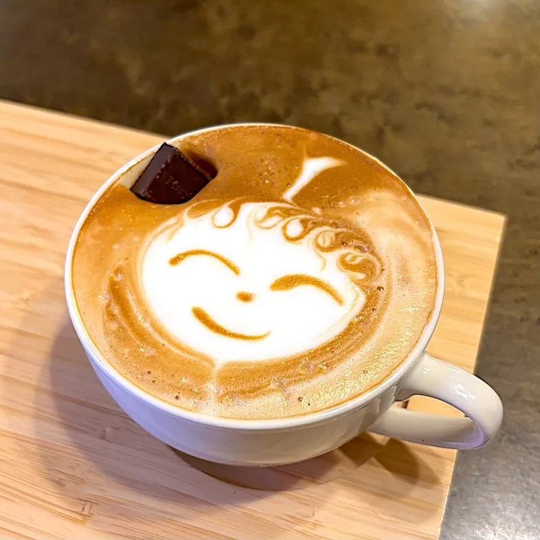 カフェラテにチョコレートドボン|かっちゃん杉さん