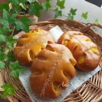 葉っぱ栗あんパン☺️🌰| あみさん