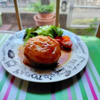 新玉ねぎの肉詰め|かよこさん