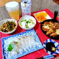 【主菜】カレイのお刺身|シュビラさん