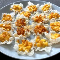 ライスペーパーでかき揚げコーン