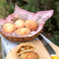 筍入りの揚げないカレーパン♫|fumfumさん