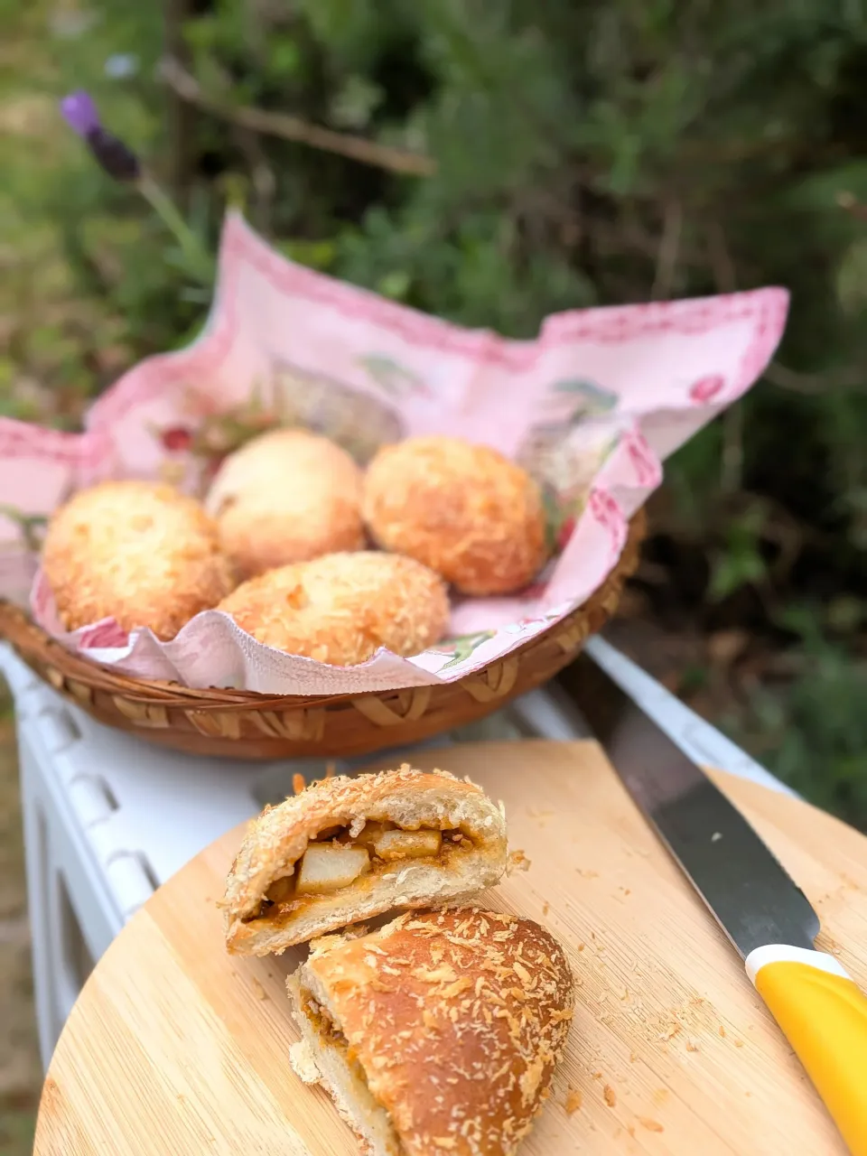 筍入りの揚げないカレーパン♫|fumfumさん