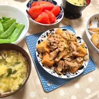 ①今日の夜ごはん、②昼ごはん| m.rafuさん